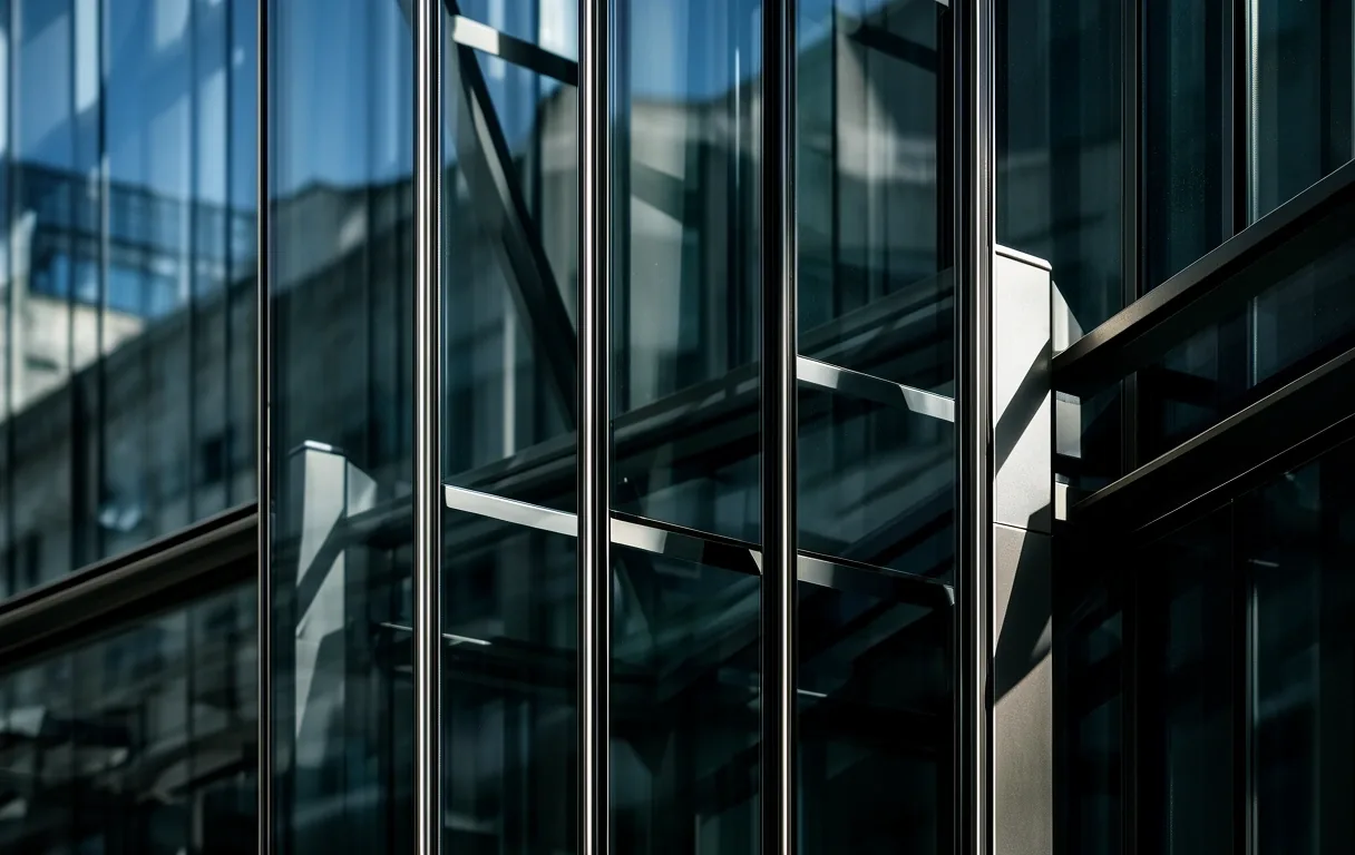 Architektonické detaily reprezentující strukturu a bezpečnost
